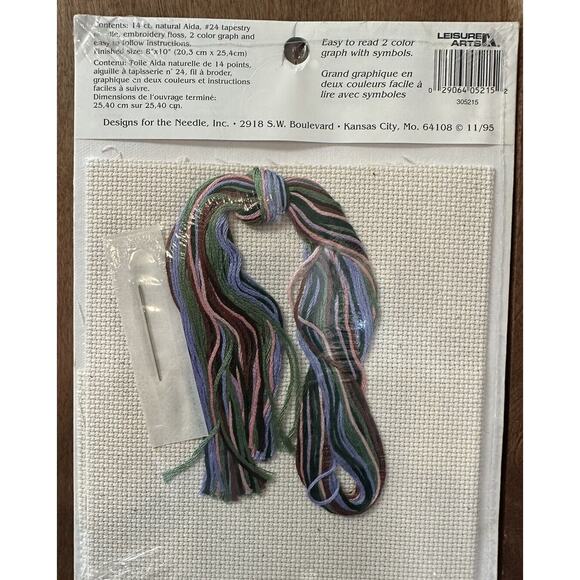 Vintage Counted Cross Stitch kit Serenity Prayer Designs for the Needle NIP - Picture 3 of 5